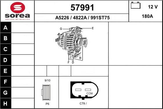 EAI 57991 - Генератор autocars.com.ua