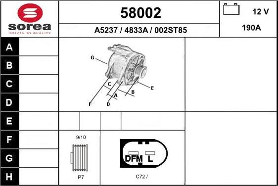 EAI 58002 - Генератор autocars.com.ua