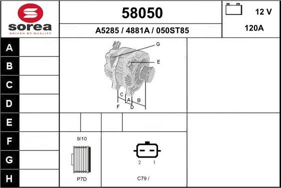 EAI 58050 - Генератор autocars.com.ua
