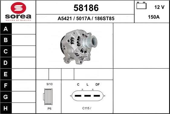 EAI 58186 - Генератор autocars.com.ua