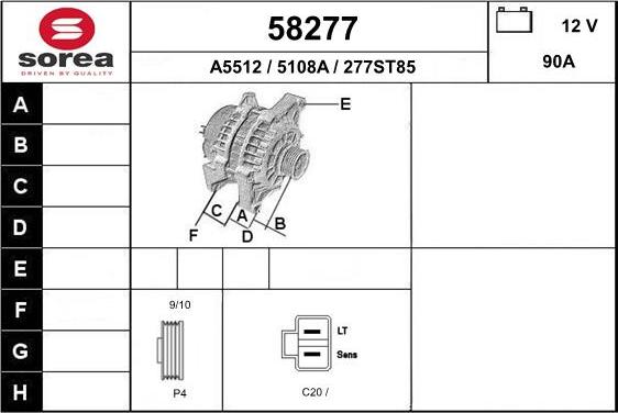 EAI 58277 - Генератор autocars.com.ua