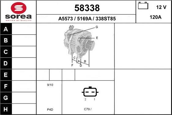 EAI 58338 - Генератор autocars.com.ua