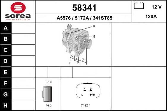 EAI 58341 - Генератор autocars.com.ua