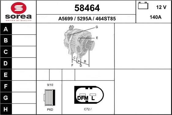 EAI 58464 - Генератор autocars.com.ua