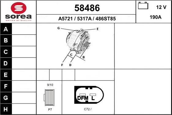 EAI 58486 - Генератор autocars.com.ua