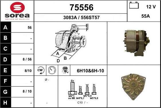 EAI 75556 - Генератор avtokuzovplus.com.ua