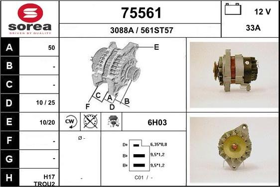 EAI 75561 - Генератор autocars.com.ua