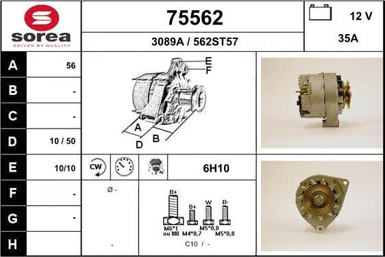 EAI 75562 - Генератор autocars.com.ua