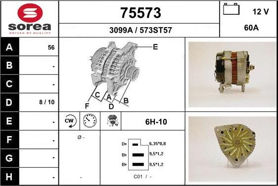 EAI 75573 - Генератор avtokuzovplus.com.ua