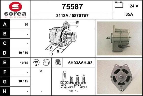 EAI 75587 - Генератор avtokuzovplus.com.ua