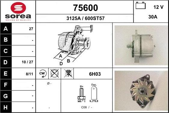 EAI 75600 - Генератор autocars.com.ua