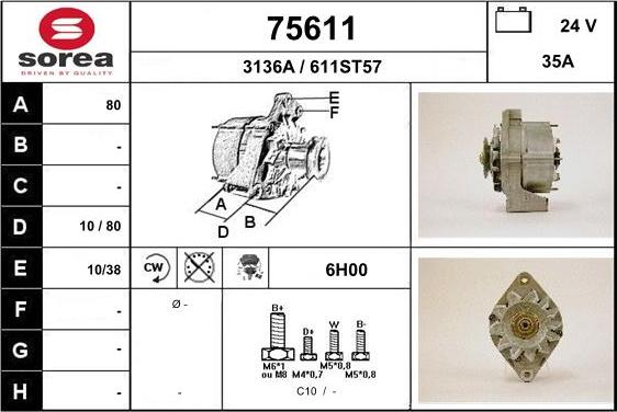 EAI 75611 - Генератор autocars.com.ua