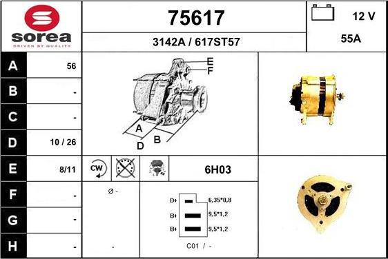 EAI 75617 - Генератор autocars.com.ua