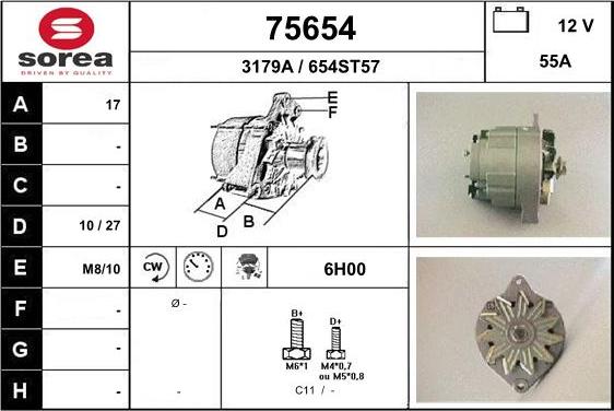 EAI 75654 - Генератор autocars.com.ua