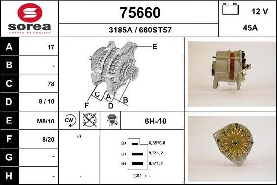 EAI 75660 - Генератор avtokuzovplus.com.ua