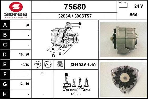 EAI 75680 - Генератор autocars.com.ua