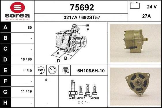 EAI 75692 - Генератор autocars.com.ua