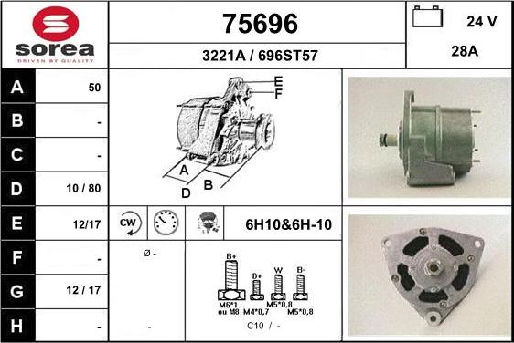 EAI 75696 - Генератор avtokuzovplus.com.ua