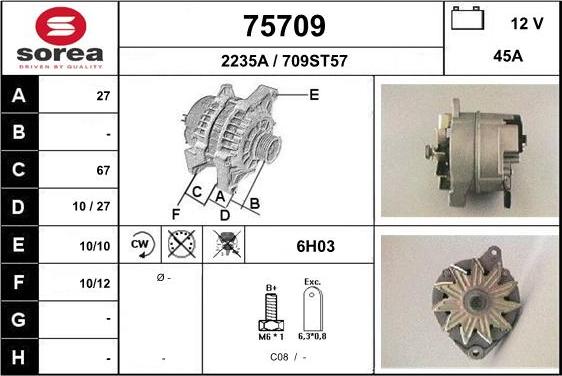 EAI 75709 - Генератор autocars.com.ua