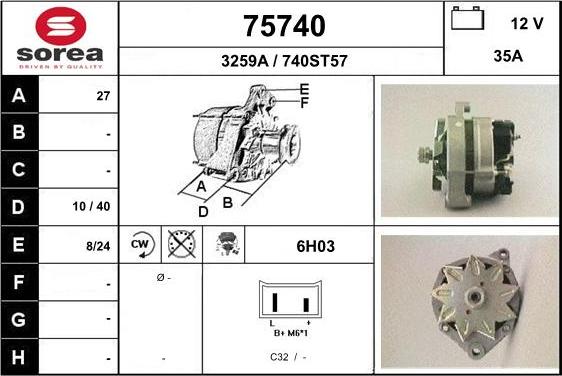 EAI 75740 - Генератор autocars.com.ua