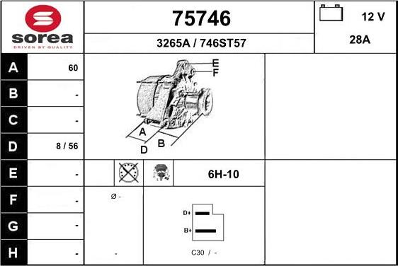 EAI 75746 - Генератор autocars.com.ua