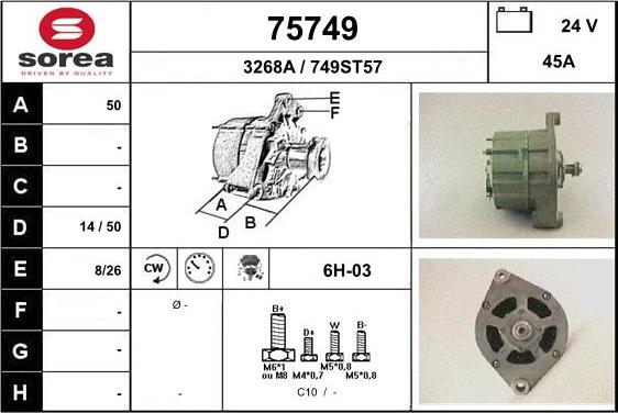 EAI 75749 - Генератор autocars.com.ua