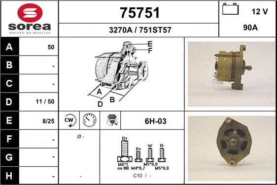 EAI 75751 - Генератор autocars.com.ua