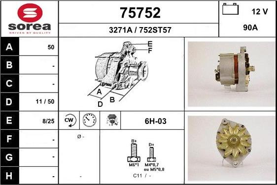 EAI 75752 - Генератор avtokuzovplus.com.ua