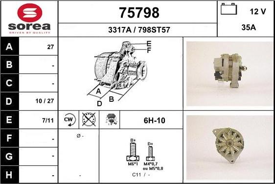 EAI 75798 - Генератор autocars.com.ua