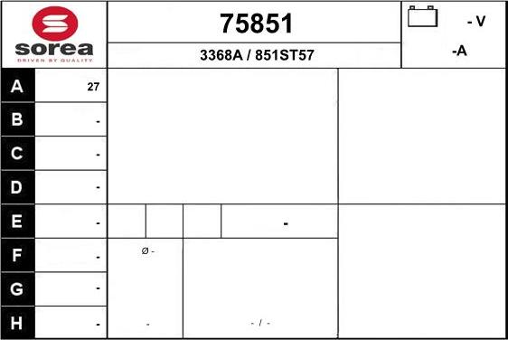 EAI 75851 - Генератор avtokuzovplus.com.ua