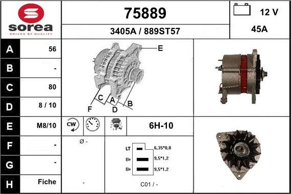 EAI 75889 - Генератор avtokuzovplus.com.ua