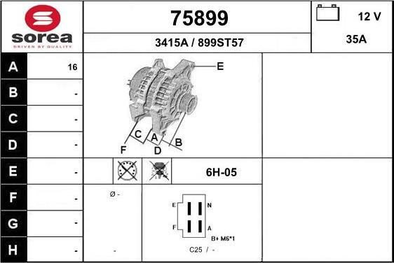 EAI 75899 - Генератор autocars.com.ua