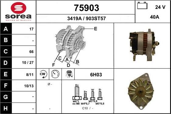 EAI 75903 - Генератор avtokuzovplus.com.ua