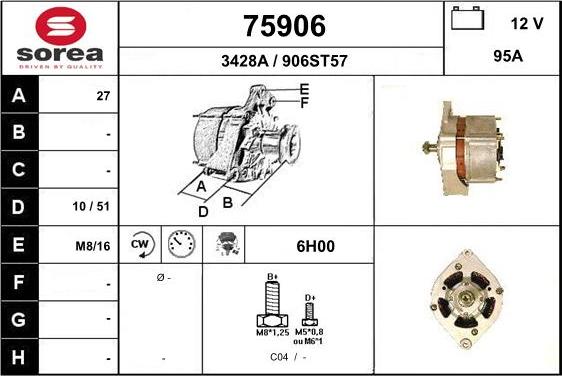 EAI 75906 - Генератор autocars.com.ua