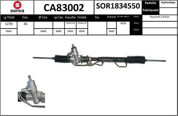 EAI CA83002 - Рульовий механізм, рейка autocars.com.ua