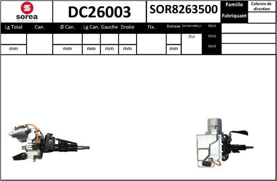 EAI DC26003 - Рульова колонка autocars.com.ua
