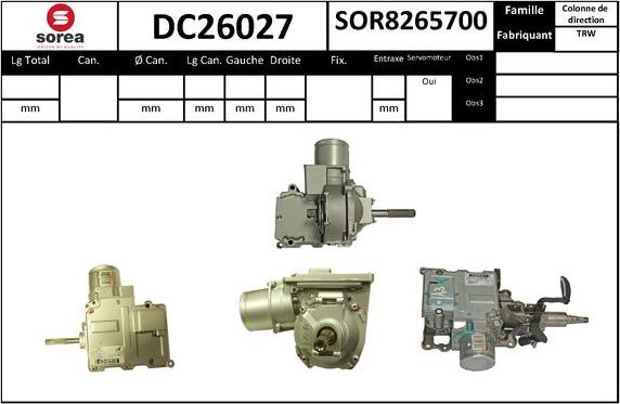 EAI DC26027 - Рульова колонка autocars.com.ua
