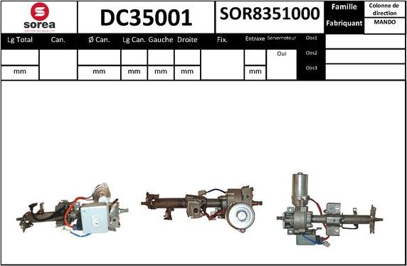 EAI DC35001 - Рульова колонка autocars.com.ua