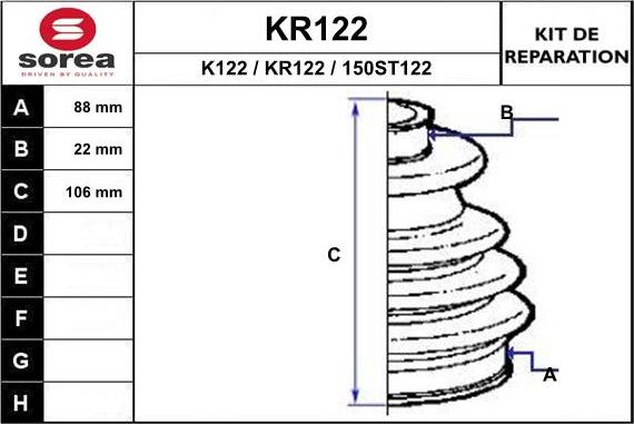 EAI KR122 - Пыльник, приводной вал autodnr.net