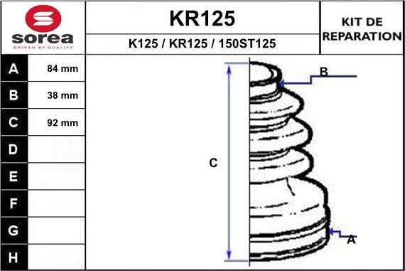 EAI KR125 - Пыльник, приводной вал autodnr.net