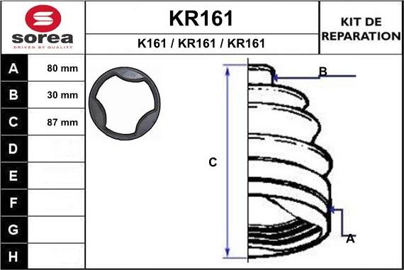 EAI KR161 - Пыльник, приводной вал autodnr.net