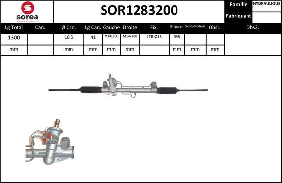 EAI SOR1283200 - Рулевой механизм, рейка autodnr.net