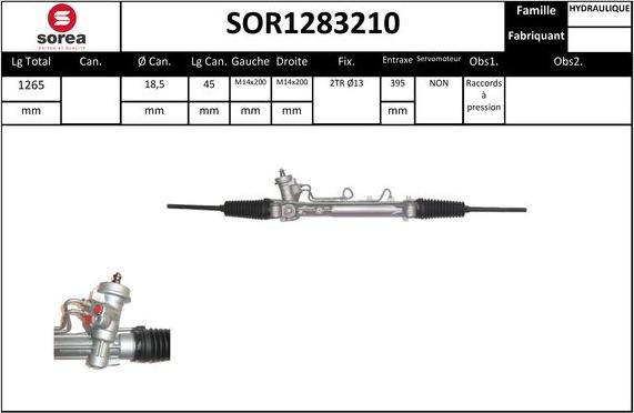 EAI SOR1283210 - Рулевой механизм, рейка autodnr.net