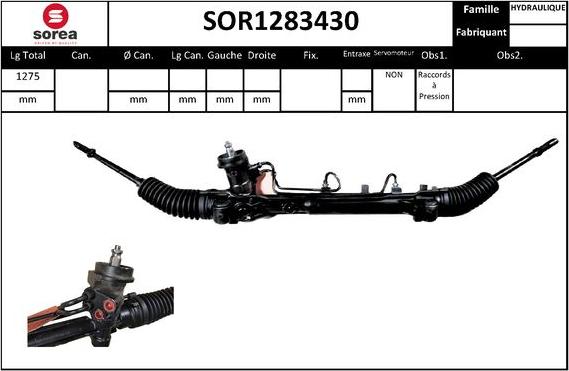 EAI SOR1283430 - Рулевой механизм, рейка autodnr.net