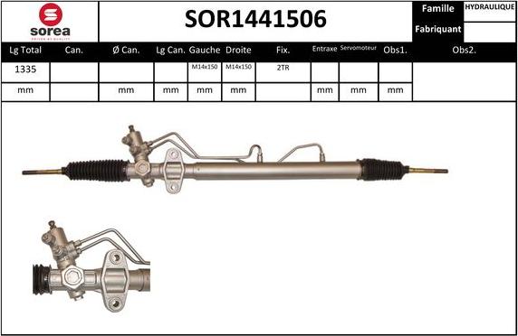 EAI SOR1441506 - Рульовий механізм, рейка autocars.com.ua