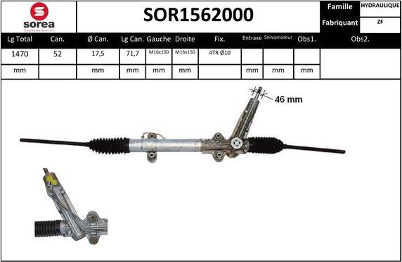 EAI SOR1562000 - Рулевой механизм, рейка autodnr.net