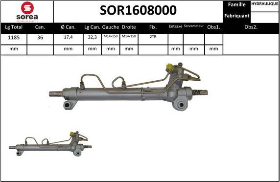 EAI SOR1608000 - Рулевой механизм, рейка avtokuzovplus.com.ua