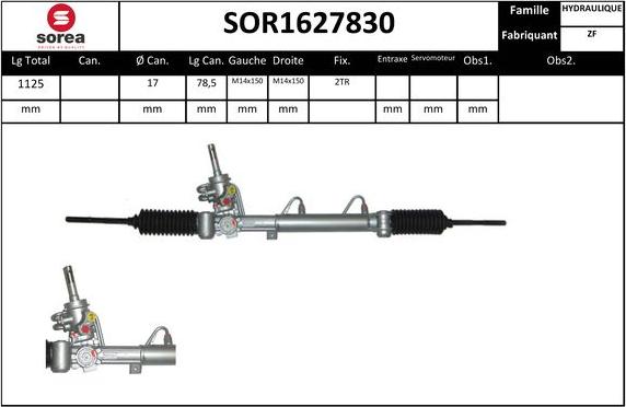 EAI SOR1627830 - Рульовий механізм, рейка autocars.com.ua