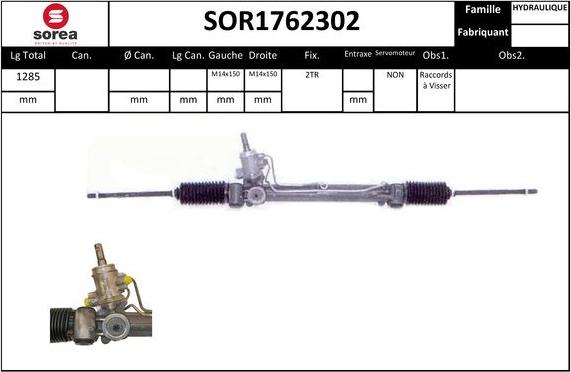 EAI SOR1762302 - Рулевой механизм, рейка avtokuzovplus.com.ua