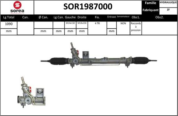 EAI SOR1987000 - Рулевой механизм, рейка avtokuzovplus.com.ua